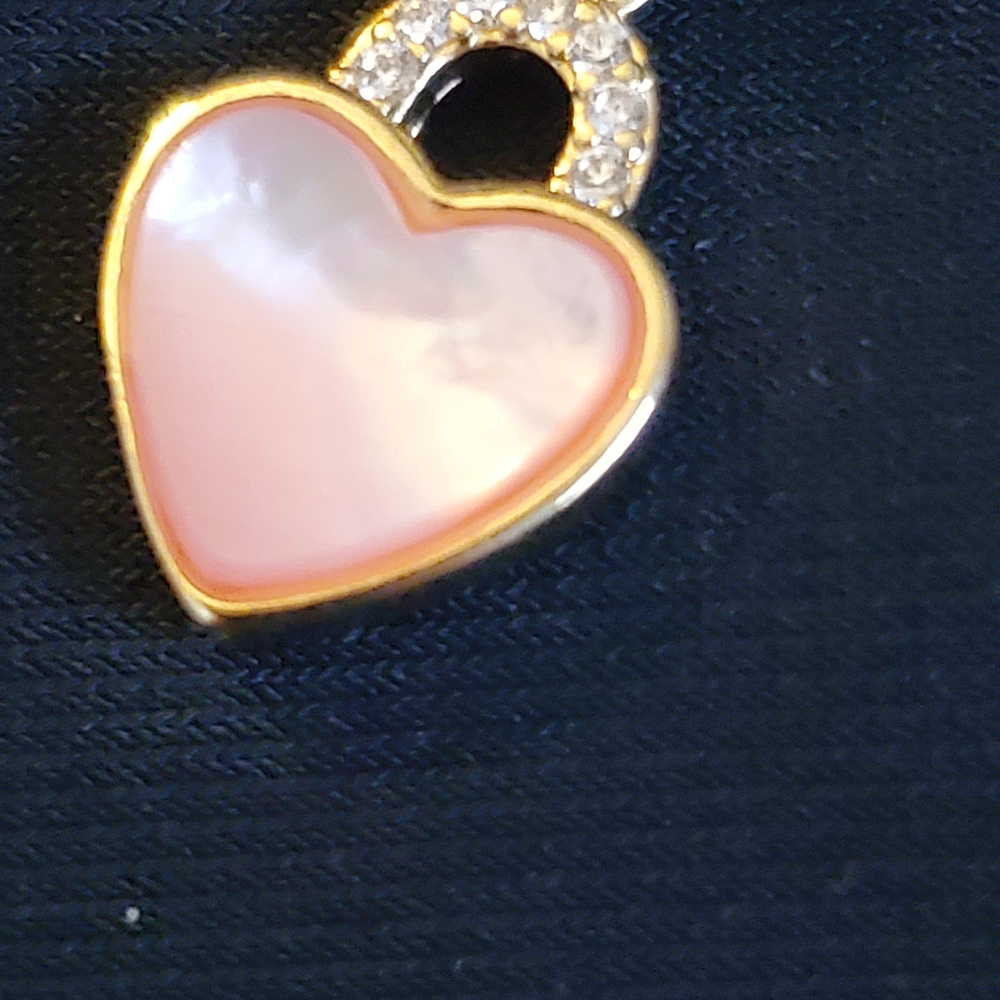 Pink Gold Heart Necklace - Picture 2 of 3